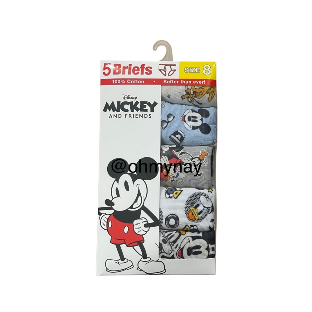 Disney Mickey & Friends Cotton Briefs - Size 8